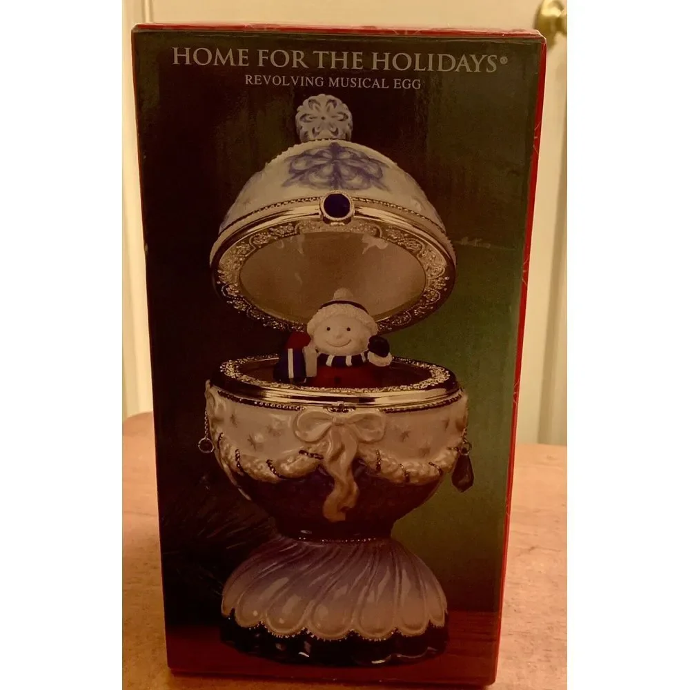 Sankyo Home For Holidays Revolving Musical Egg‎ Plays 